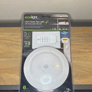 ecoLight LED Closet Tap Light with Remote - White